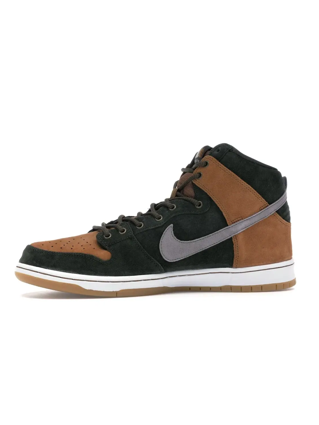 Мужские кроссовки для скейтбординга с высоким верхом Nike SB Dunk High — изображение 3 из 4, коричневый-серый-серый