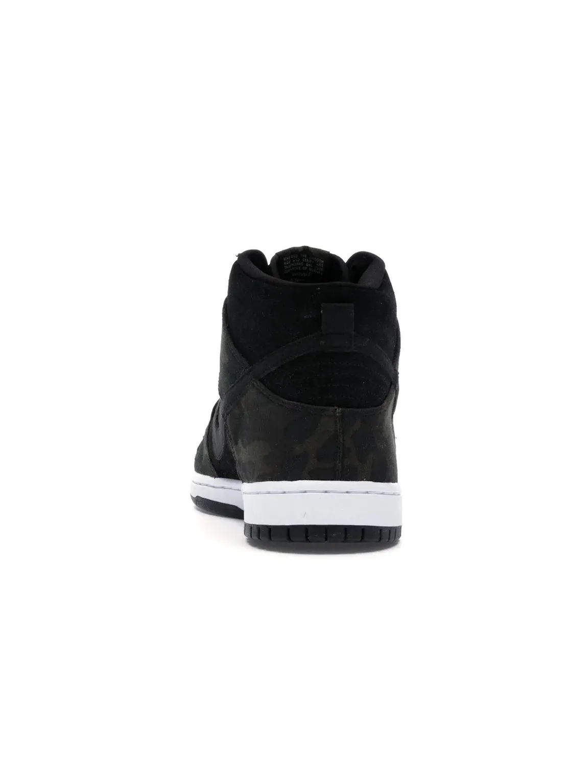 Мужские кроссовки высокие с камуфляжным принтом Nike SB Dunk High — изображение 4 из 4, черный