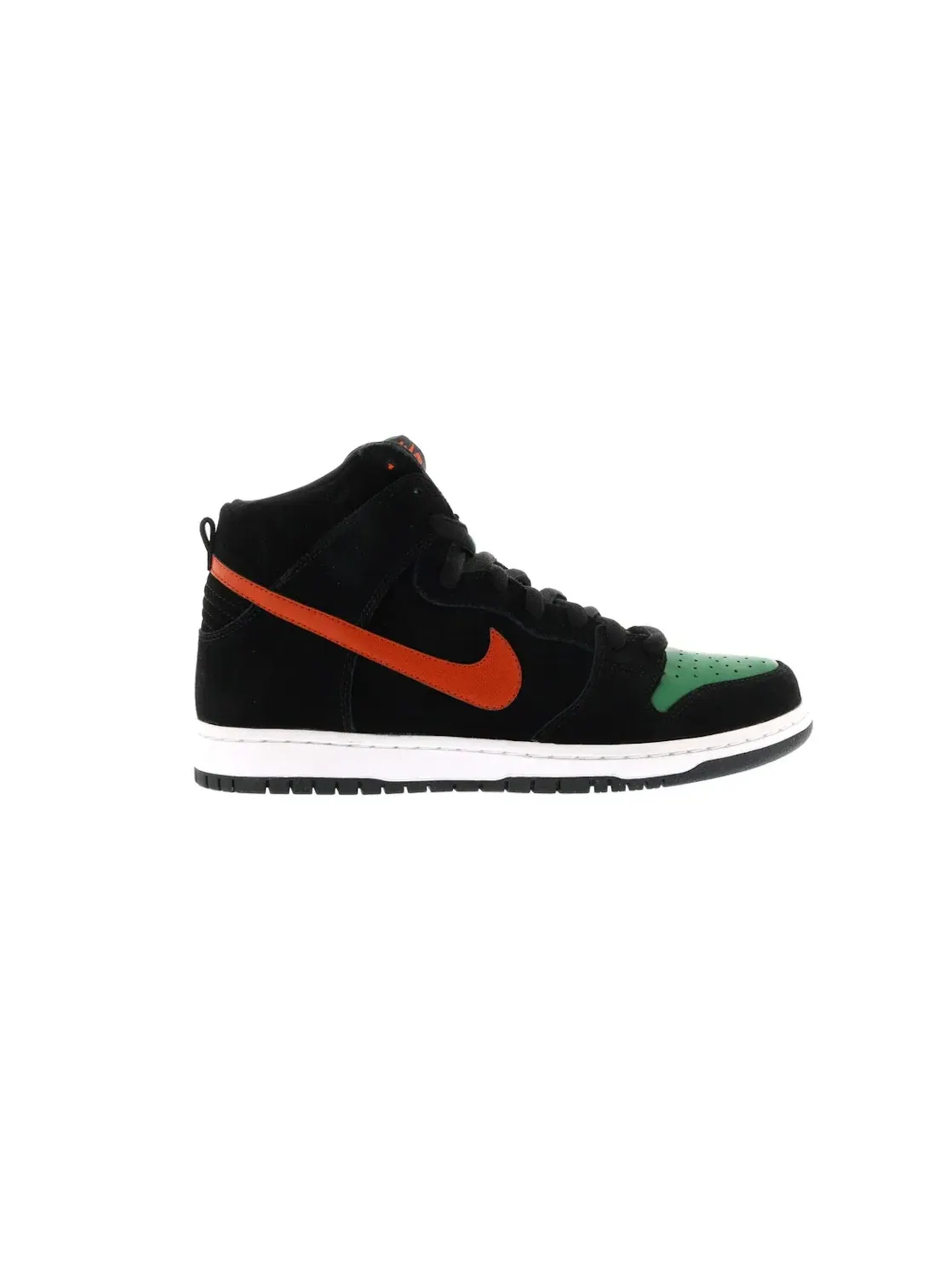 Мужские кроссовки высокие Nike SB Dunk High — изображение 1 из 4, черный/оранжевый-зеленый