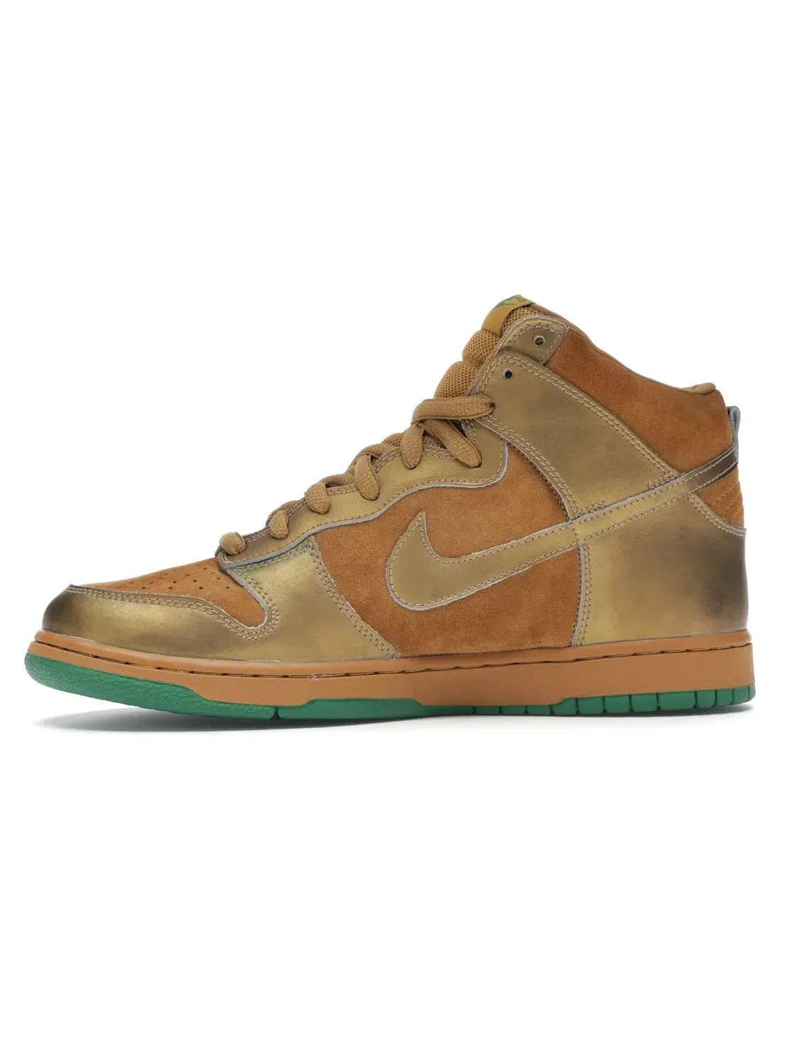 Мужские кроссовки с высоким верхом Nike SB Dunk High Lucky 7 Nike — изображение 3 из 4, металлик золотистый