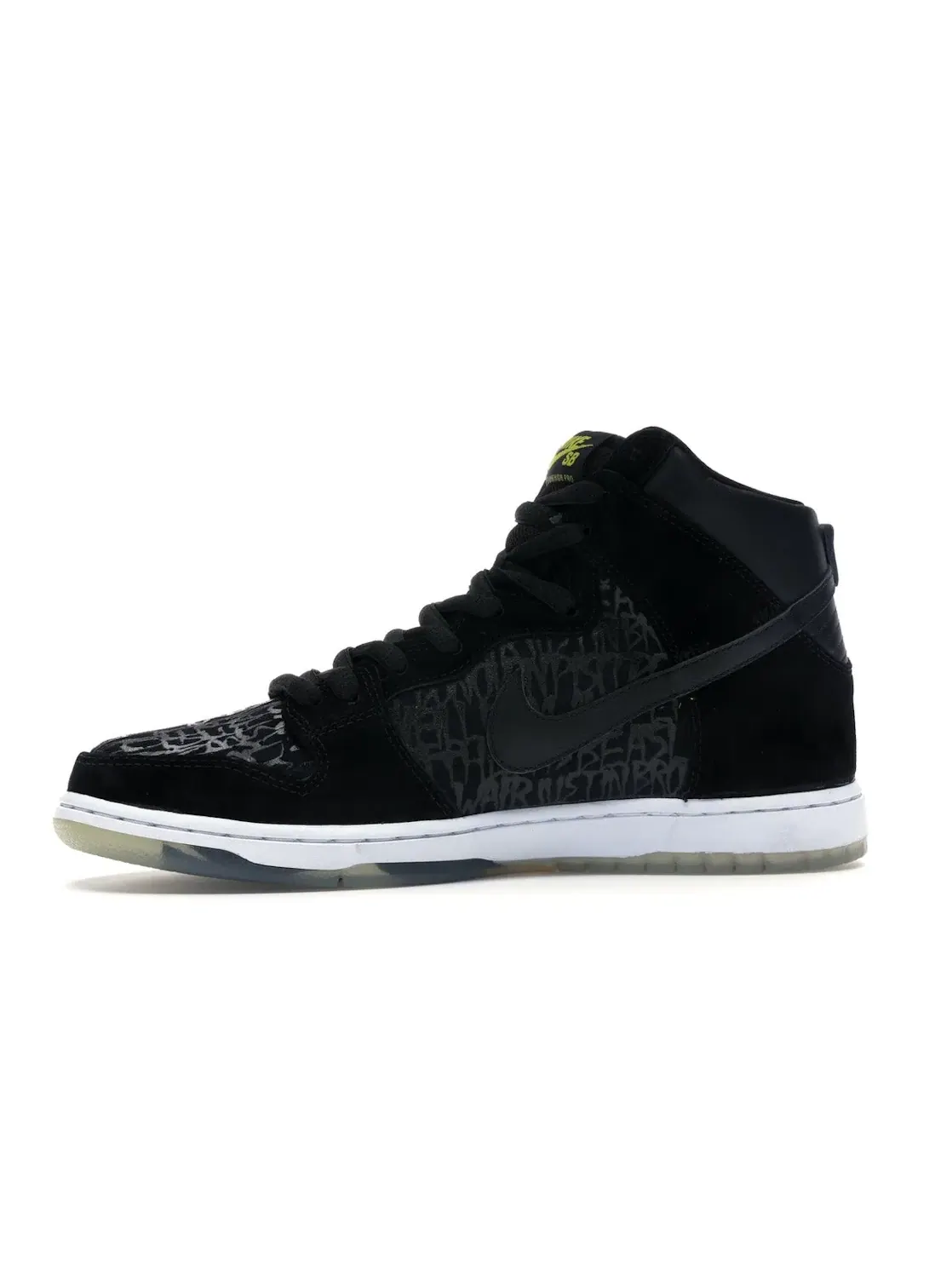 Мужские кроссовки высокие Nike SB Dunk High Neckface — изображение 3 из 4, черный/черный