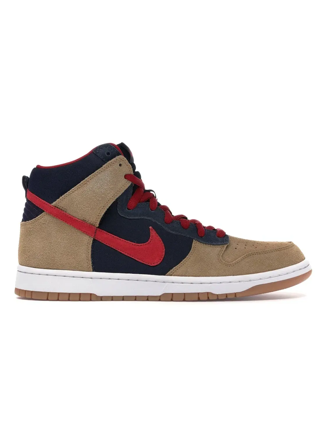 Мужские кроссовки высокие Nike SB Dunk High — изображение 1 из 4, темный/красный