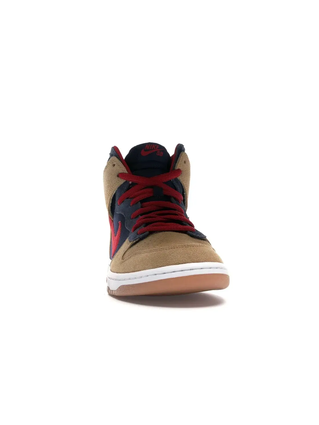 Мужские кроссовки высокие Nike SB Dunk High — изображение 2 из 4, темный/красный