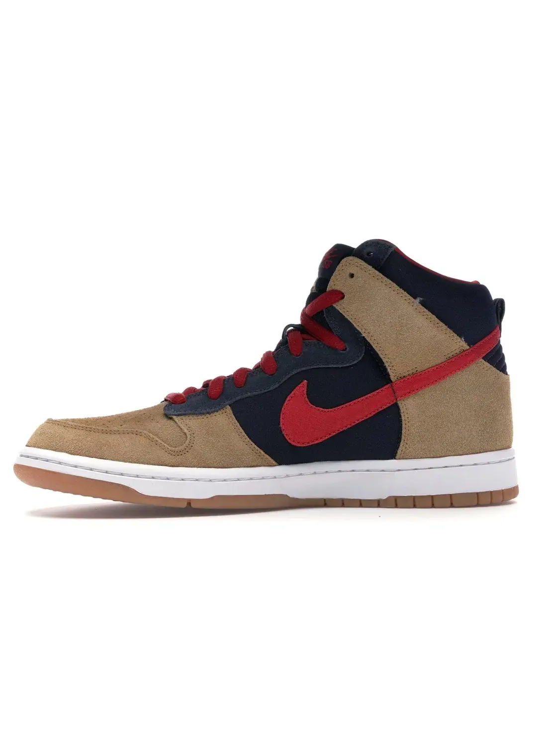Мужские кроссовки высокие Nike SB Dunk High — изображение 3 из 4, темный/красный