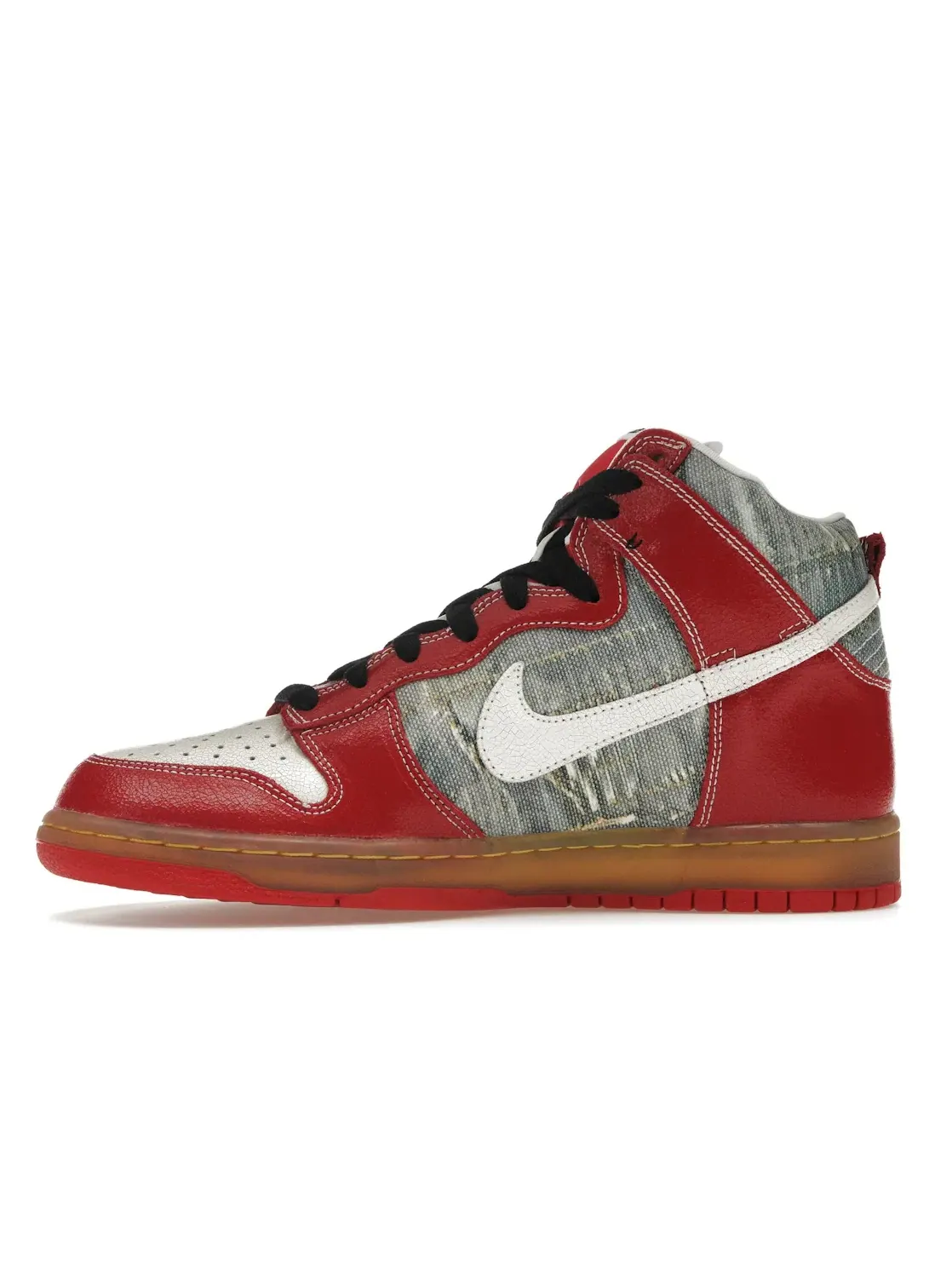 Мужские кроссовки высокие Nike SB Dunk High — изображение 3 из 4, серебристый белый