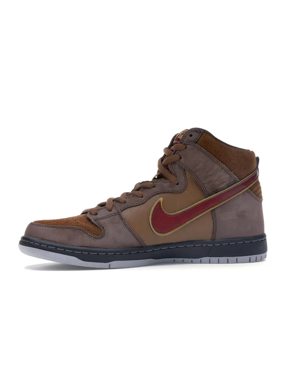 Мужские кроссовки высокие Nike SB Dunk High SPoT Cigar City — изображение 3 из 4, темный/красный