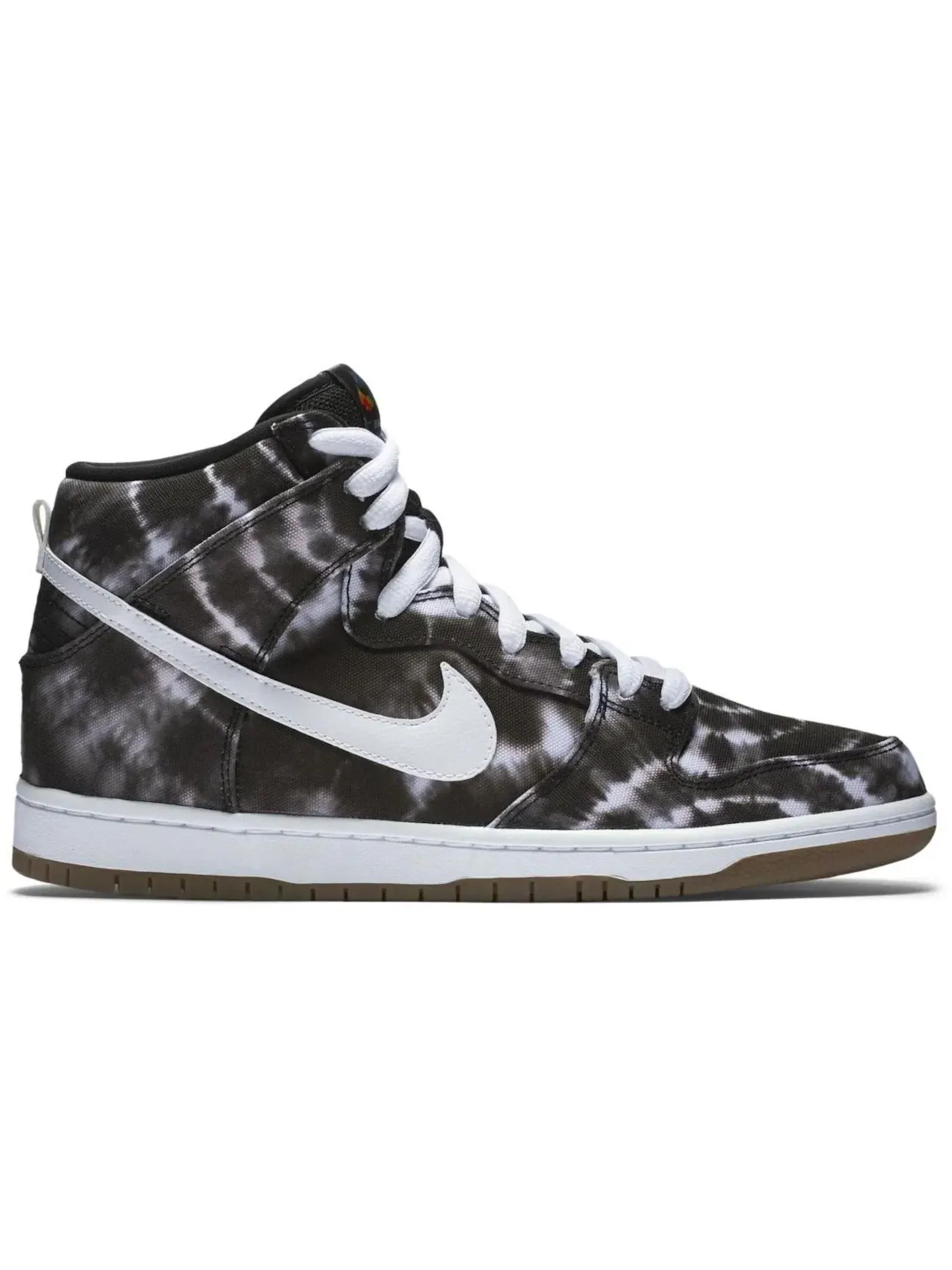 Мужские кроссовки с принтом Nike SB Dunk High Nike — изображение 1 из 1, черный/белый-белый