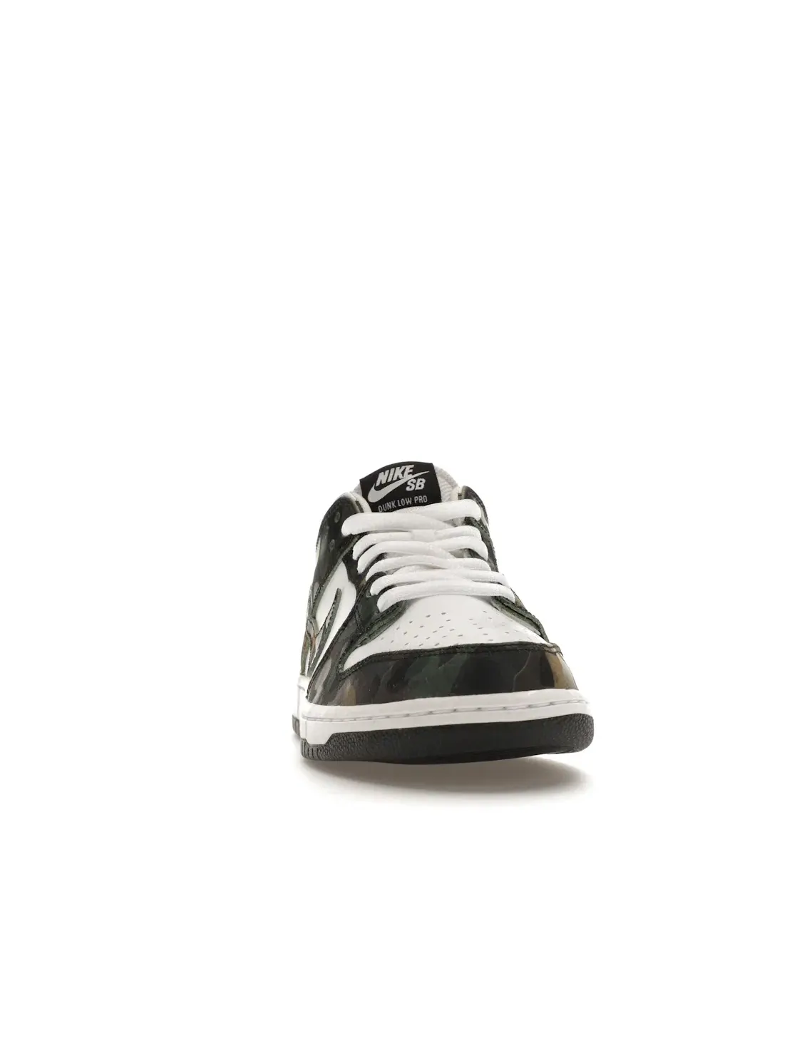 Мужские кроссовки с камуфляжным принтом Nike SB Dunk Low Nike — изображение 2 из 4, зеленый/белый-черный