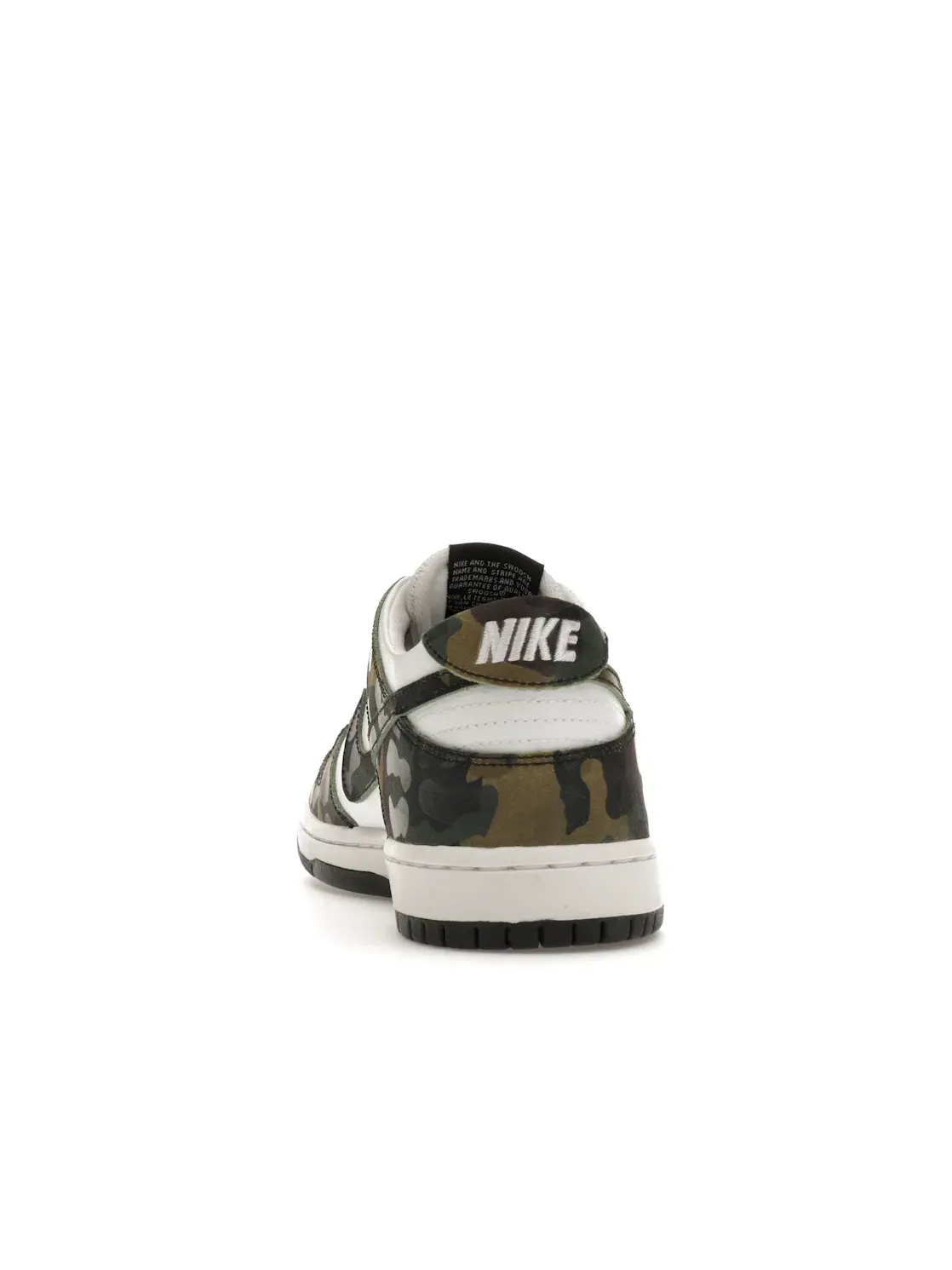 Мужские кроссовки с камуфляжным принтом Nike SB Dunk Low Nike — изображение 4 из 4, зеленый/белый-черный
