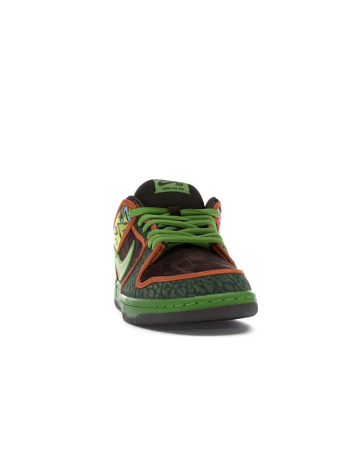 Мужские кроссовки с принтом Nike SB Dunk Low De La Soul (2015) Nike — изображение 2 из 4, коричневый-зеленый