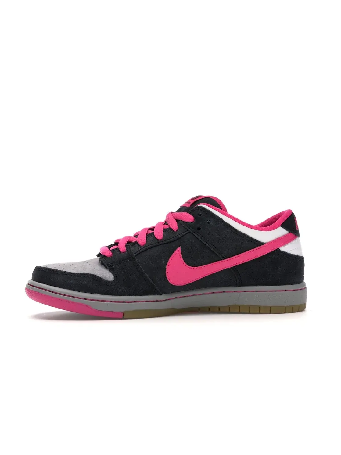 Мужские кроссовки с высоким контрастом Nike SB Dunk Low — изображение 3 из 4, черный/розовый-белый