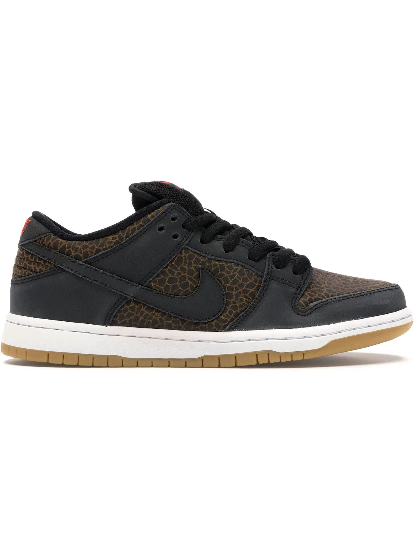 Мужские кроссовки с принтом Nike SB Dunk Low Nike — изображение 1 из 1, черный черный оранжевый