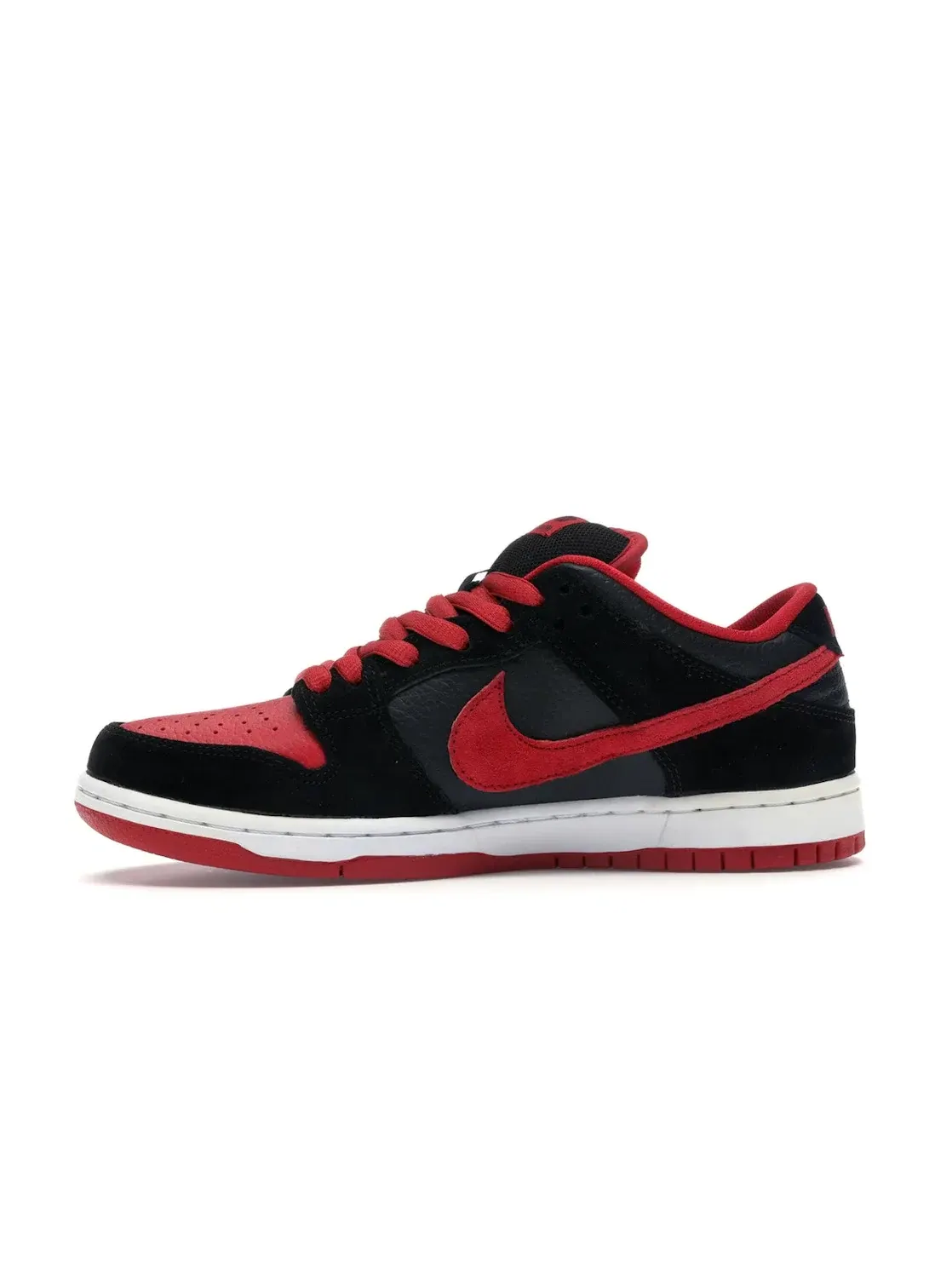 Мужские кроссовки для скейтбординга с замшевыми вставками Nike SB Dunk Low — изображение 3 из 4, черный/красный-черный
