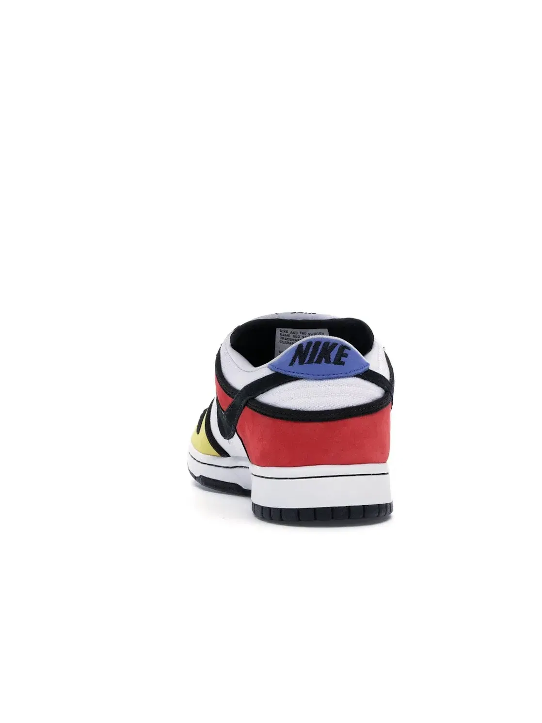 Мужские кроссовки с принтом Nike SB Dunk Low Piet Mondrian — изображение 4 из 4, черный