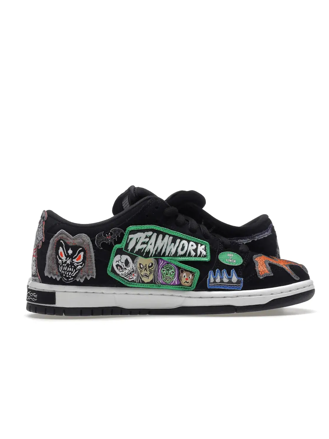 Мужские кроссовки с принтом Neckface Nike SB Dunk Low Pro QS — изображение 3 из 4, черный/белый-мульти