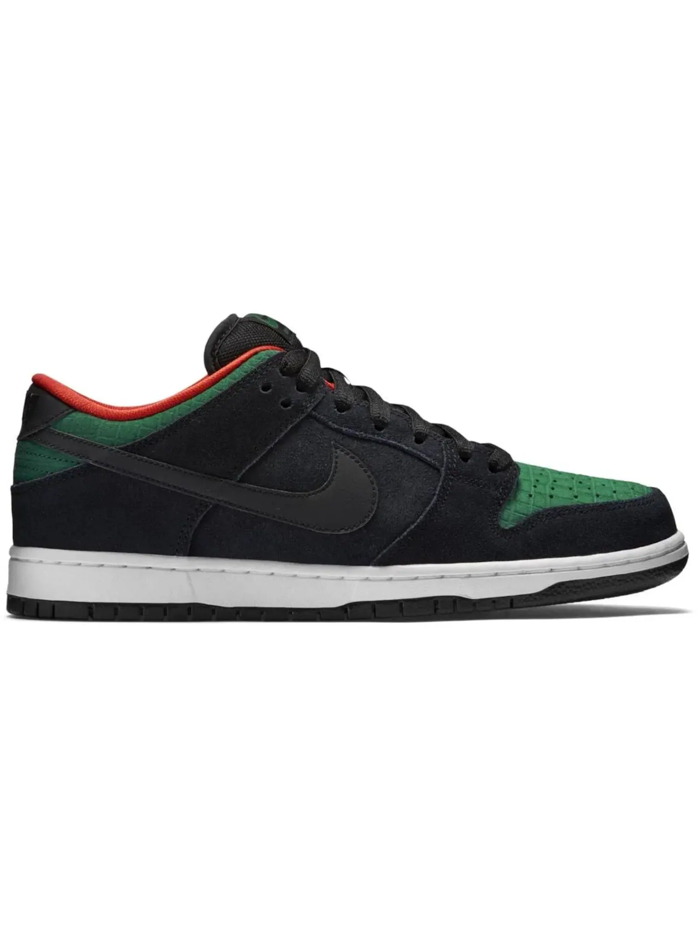 Мужские кроссовки с принтом Nike SB Dunk Low Nike — изображение 1 из 1, черный/черный-зеленый