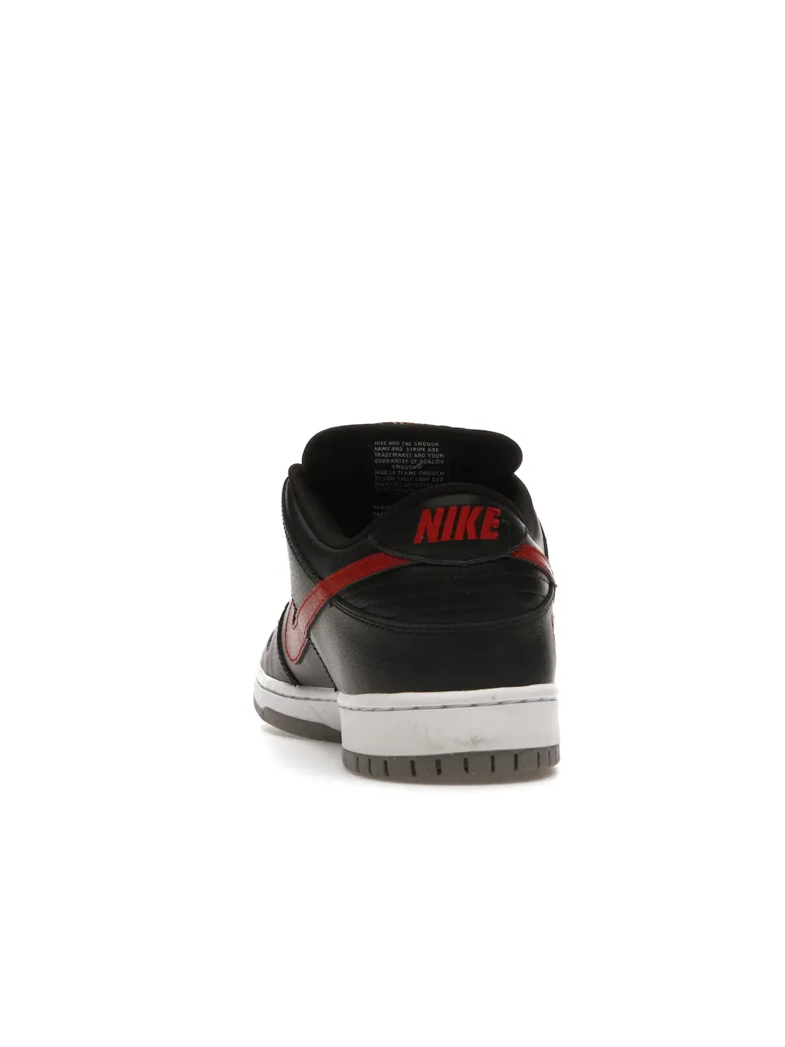 Мужские кроссовки с низким верхом Nike SB Dunk Low Nike — изображение 4 из 4, черный/красный-белый