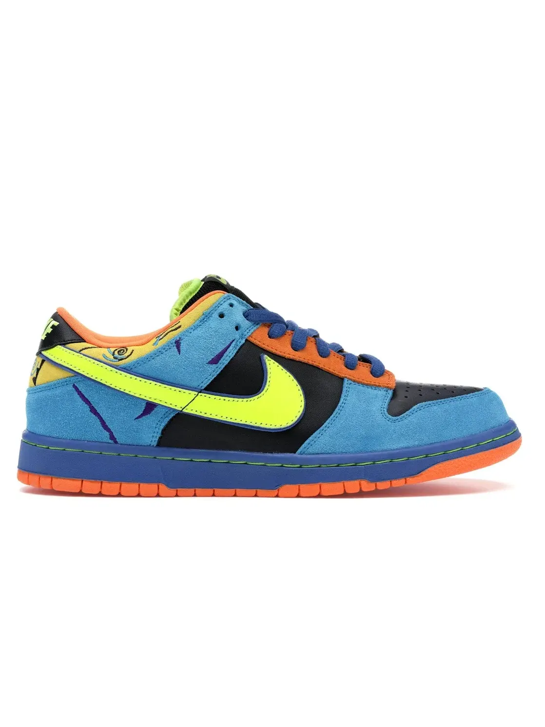 Мужские кроссовки Nike SB Dunk Low Nike — изображение 1 из 4, черный/неоновый желтый
