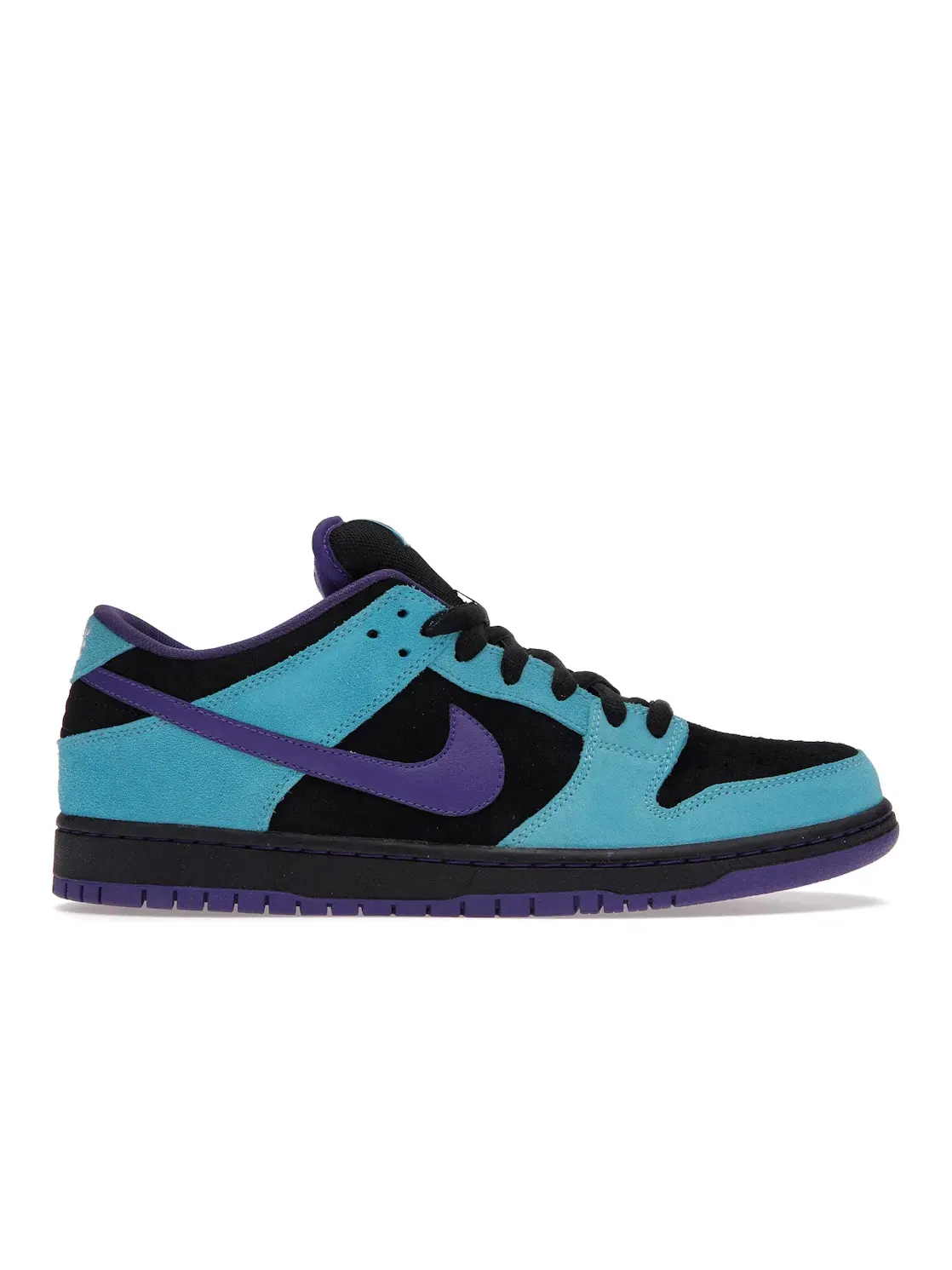 Мужские кроссовки с принтом Nike SB Dunk Low Nike — изображение 1 из 4, черный/фиолетовый-синий