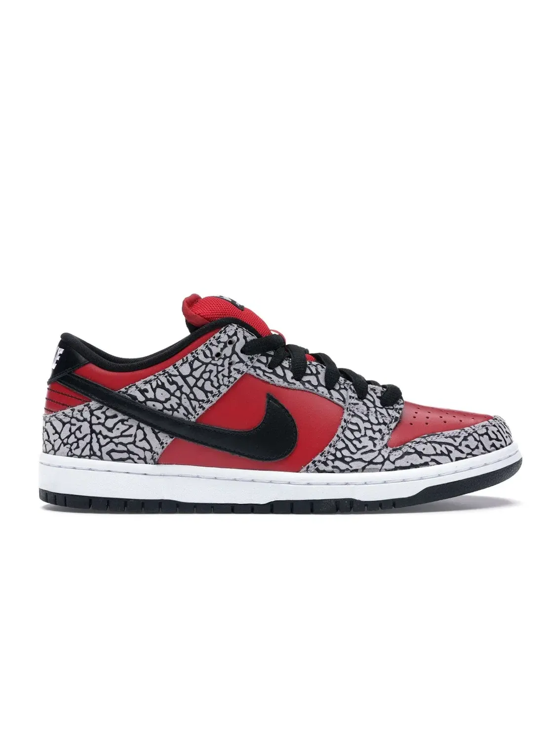 Мужские кроссовки с принтом Nike SB Dunk Low Nike — изображение 1 из 4, красный/серый-черный