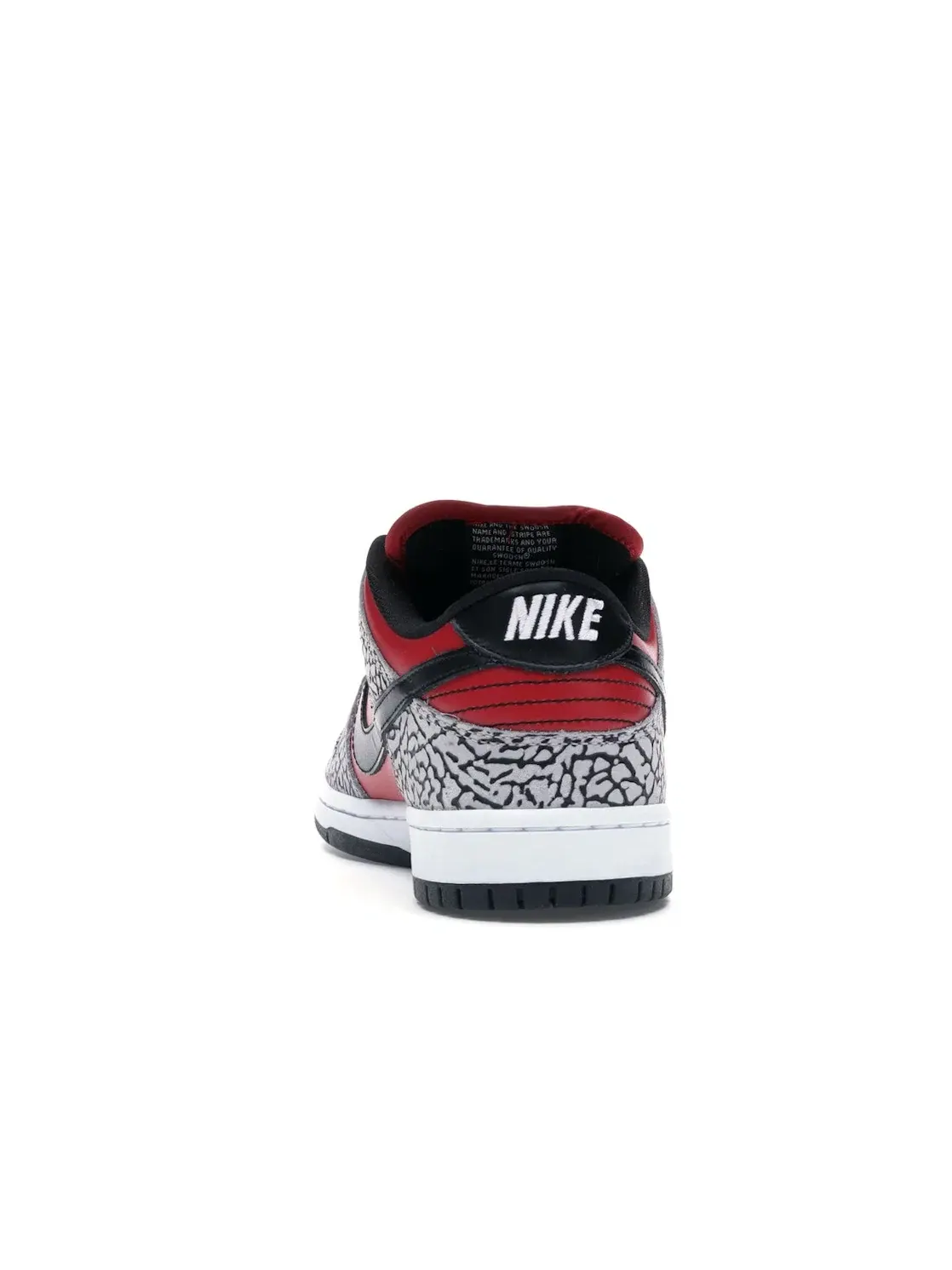 Мужские кроссовки с принтом Nike SB Dunk Low Nike — изображение 4 из 4, красный/серый-черный