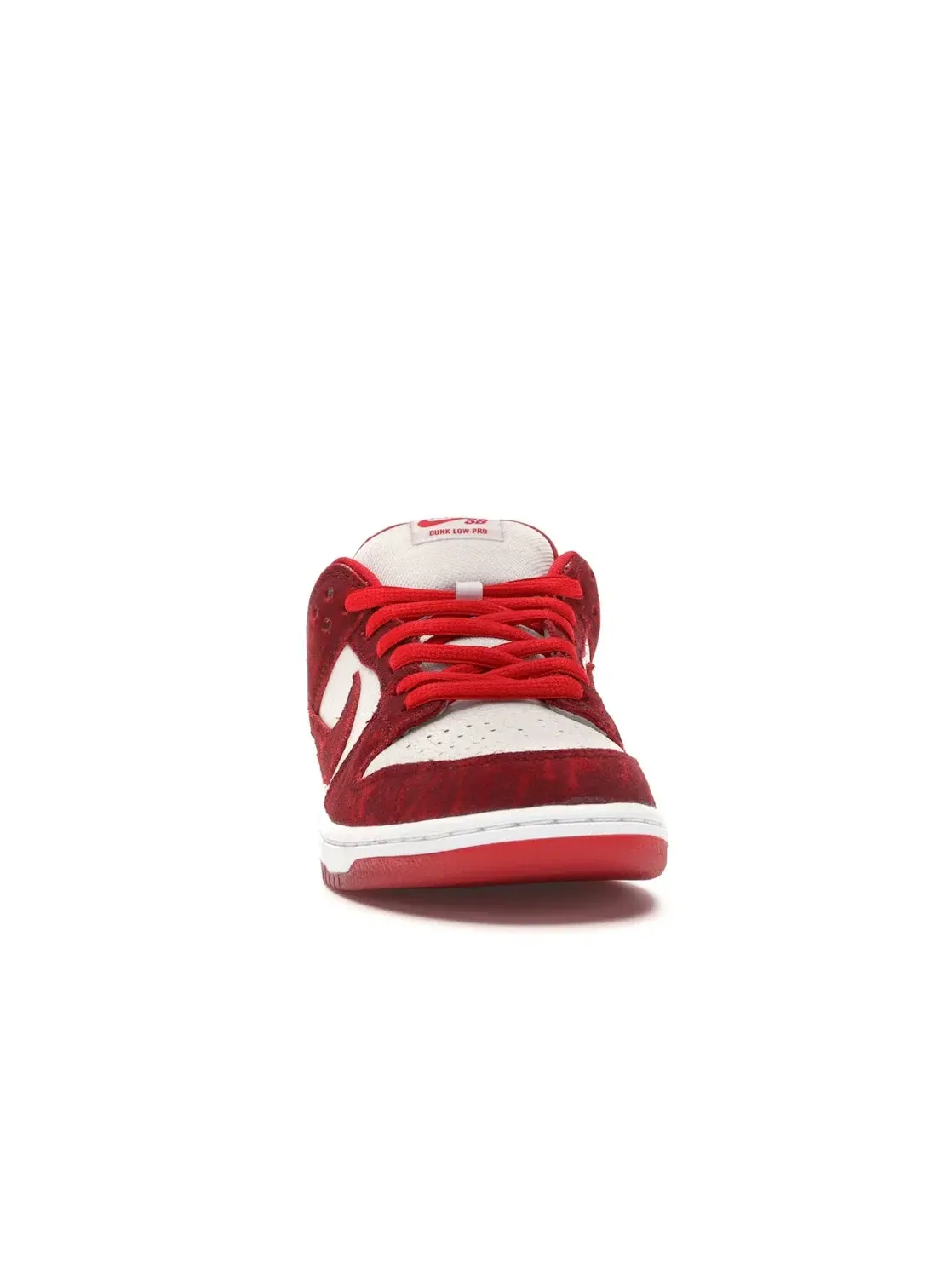 Мужские кроссовки с кожаным и замшевым верхом Nike SB Dunk Low Nike — изображение 2 из 4, красный/красный-белый