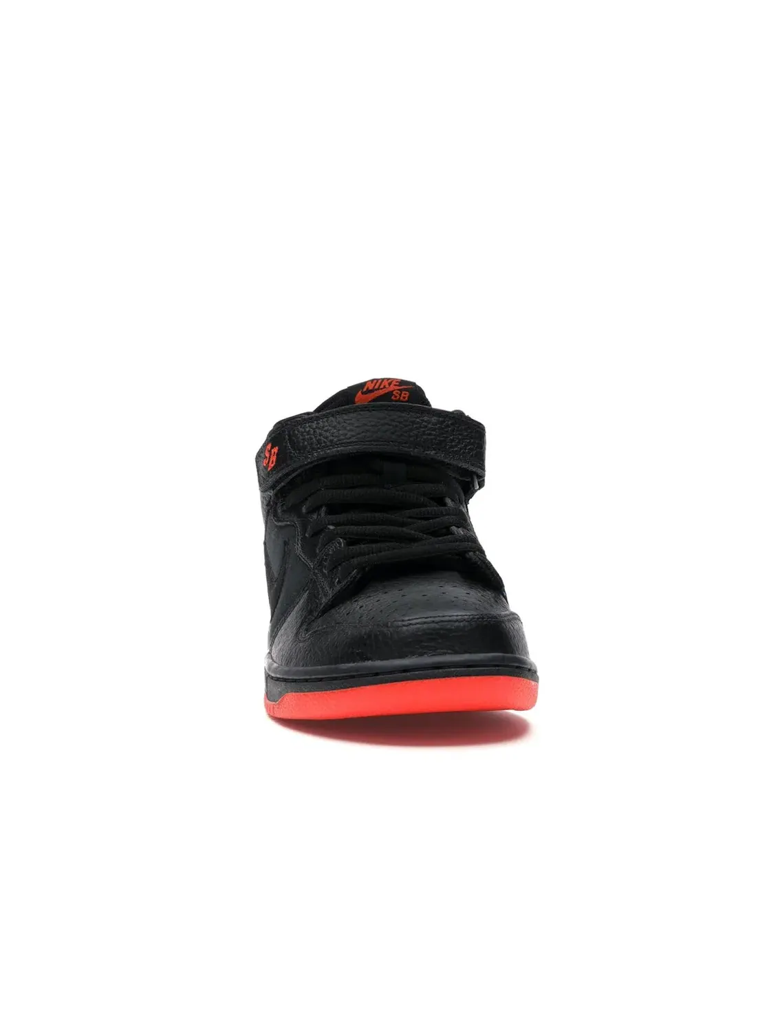Мужские кроссовки с принтом Nike SB Dunk Mid Nike — изображение 2 из 4, черный/черный-оранжевый