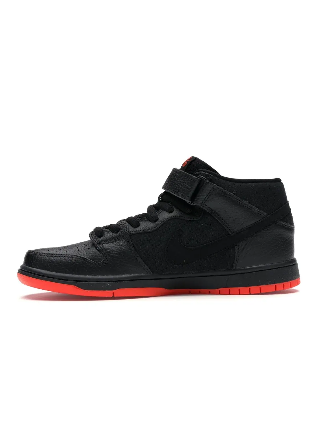 Мужские кроссовки с принтом Nike SB Dunk Mid Nike — изображение 3 из 4, черный/черный-оранжевый