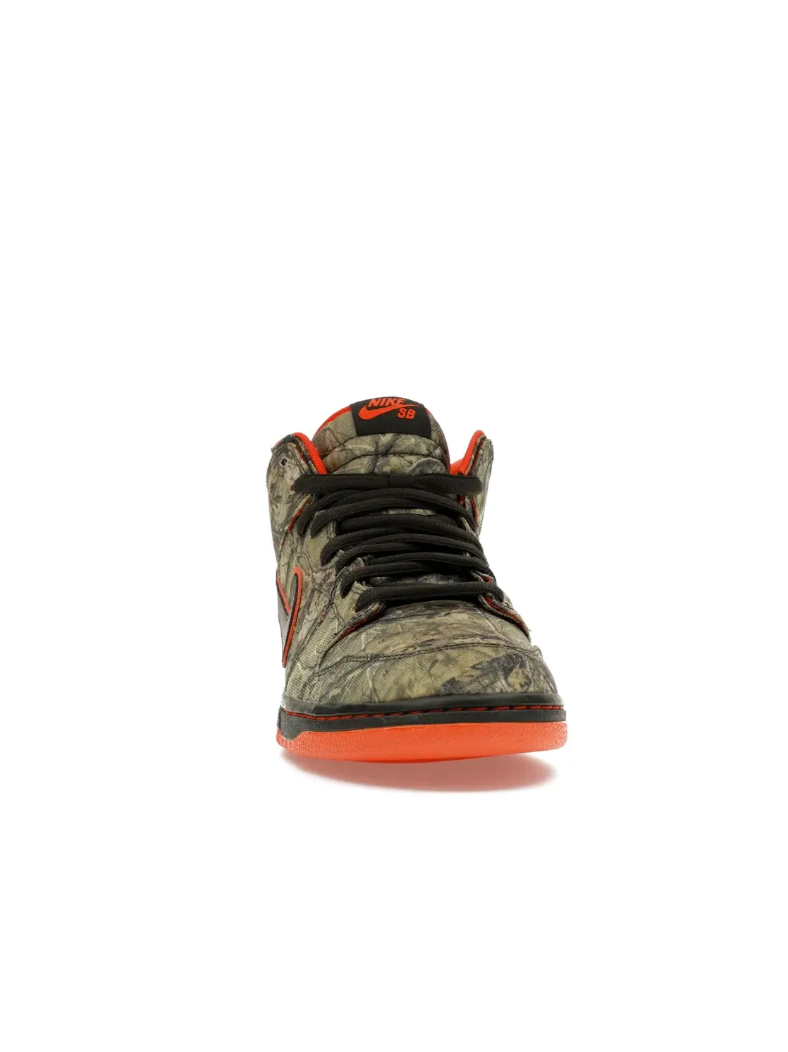Мужские кроссовки с принтом камуфляж Nike SB Dunk Mid Nike — изображение 2 из 4, темный/темный-оранжевый