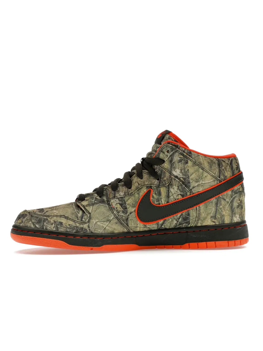 Мужские кроссовки с принтом камуфляж Nike SB Dunk Mid Nike — изображение 3 из 4, темный/темный-оранжевый