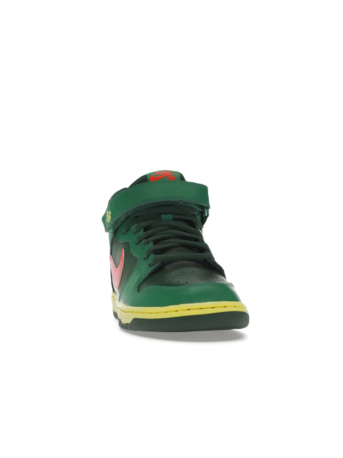 Мужские кроссовки для скейтбординга с принтом Nike SB Dunk Mid Nike — изображение 2 из 4, зеленый