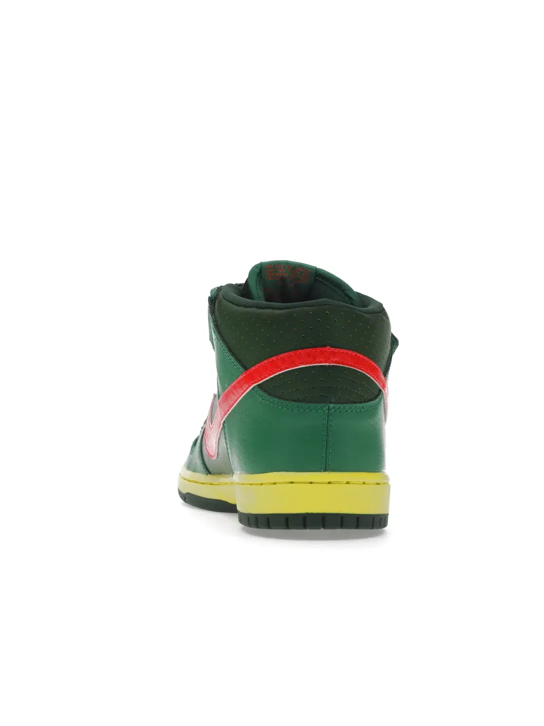 Мужские кроссовки для скейтбординга с принтом Nike SB Dunk Mid Nike — изображение 4 из 4, зеленый