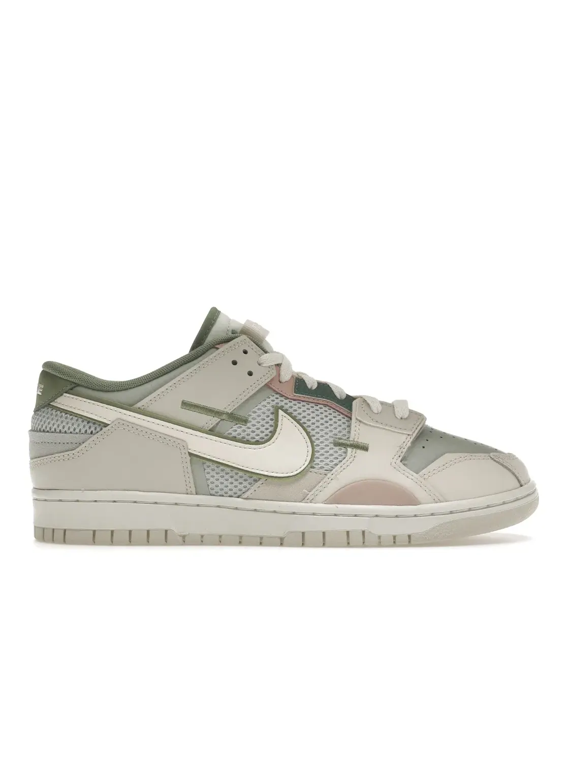 Мужские кроссовки Lifestyle с уникальными накладками Nike Dunk Scrap — изображение 1 из 4, серый/-светлый-зеленый