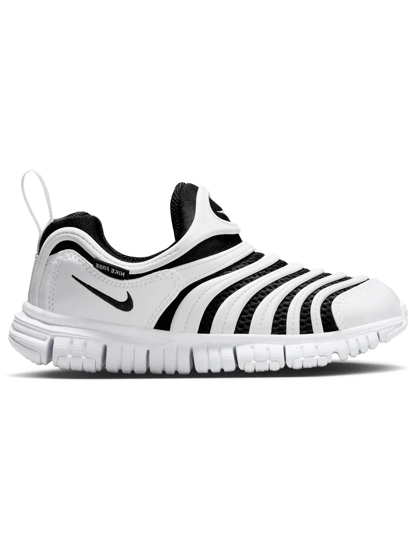 Детские кроссовки с липучками Nike Dynamo Free Nike — изображение 1 из 1, белый/черный