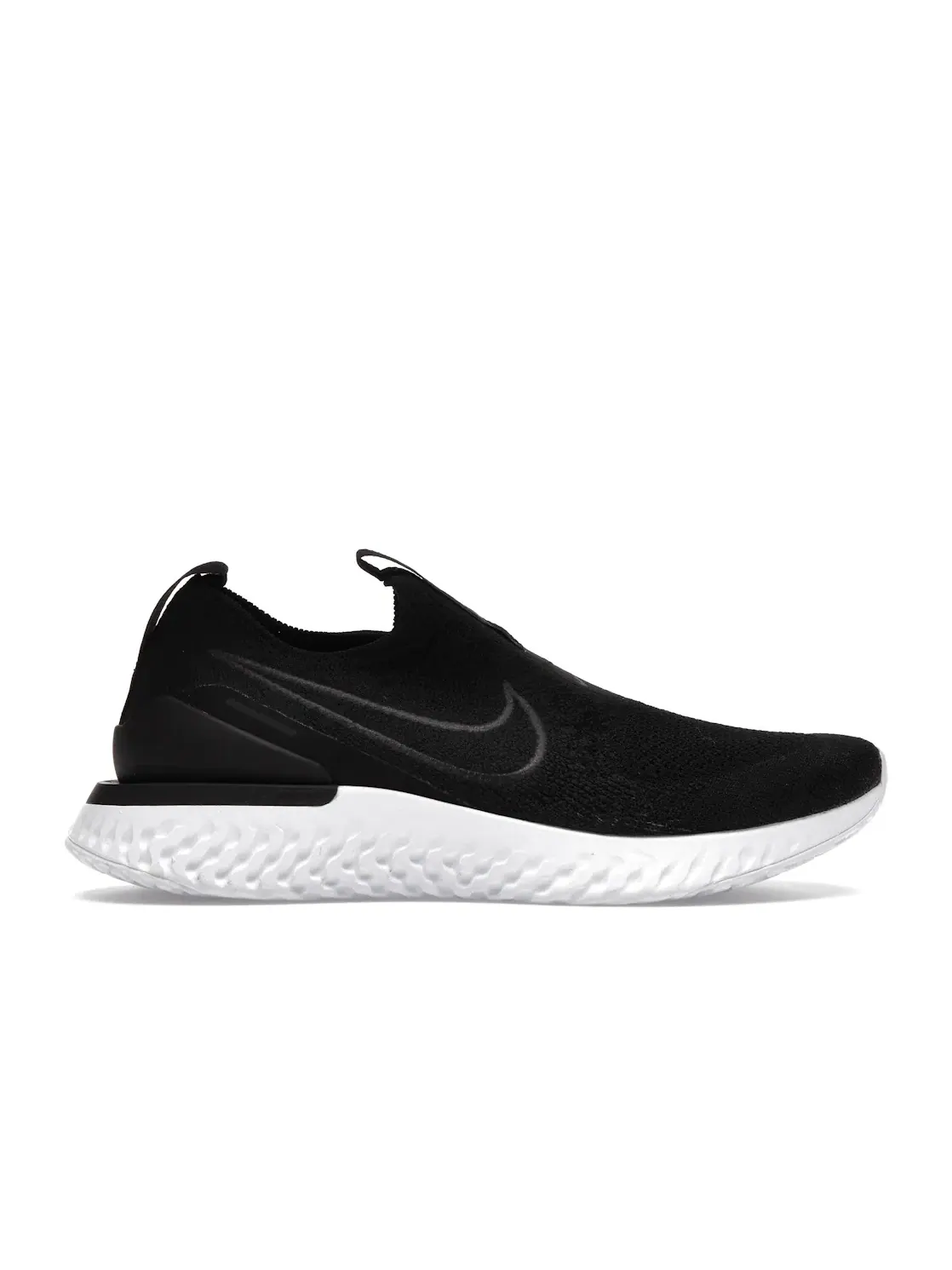 Женские кроссовки с носком-чулком Nike Epic Phantom React Flyknit — изображение 1 из 4, черный/черный-белый