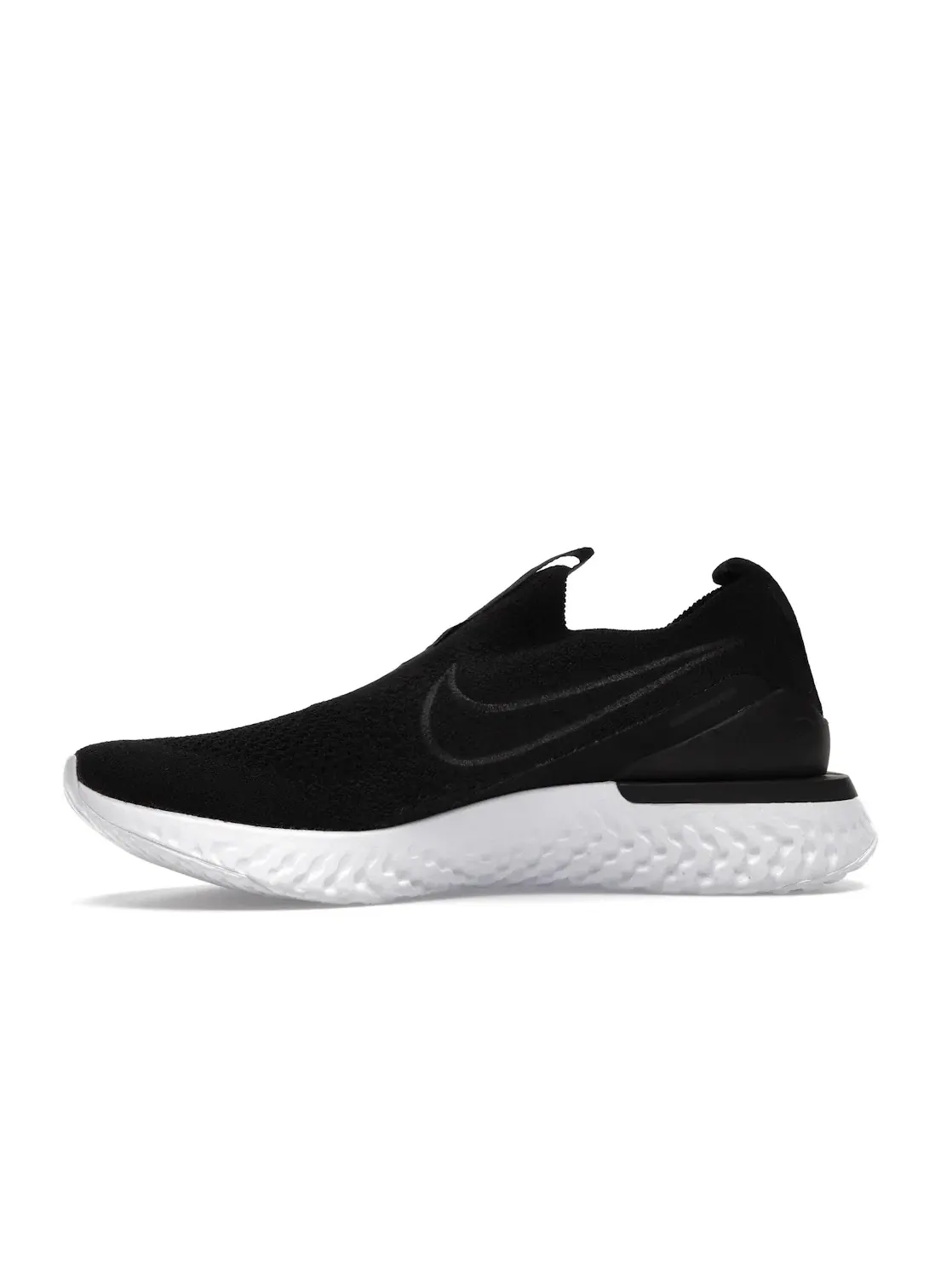 Женские кроссовки с носком-чулком Nike Epic Phantom React Flyknit — изображение 3 из 4, черный/черный-белый