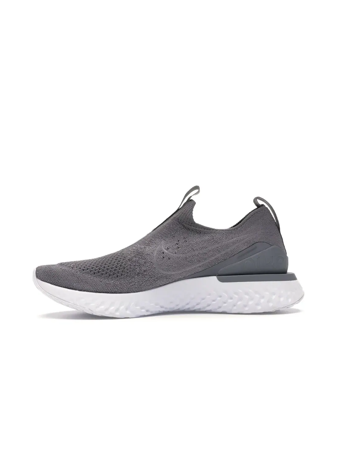 Женские кроссовки без шнурков Nike Epic Phantom React FlyKnit Icon Clash — изображение 3 из 4, белый