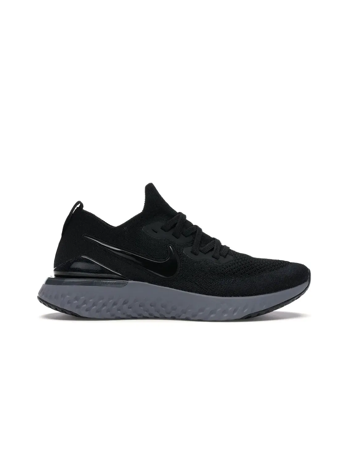 Женские кроссовки для повседневной носки Nike Epic React Flyknit 2 — изображение 1 из 4, черный/черный-белый