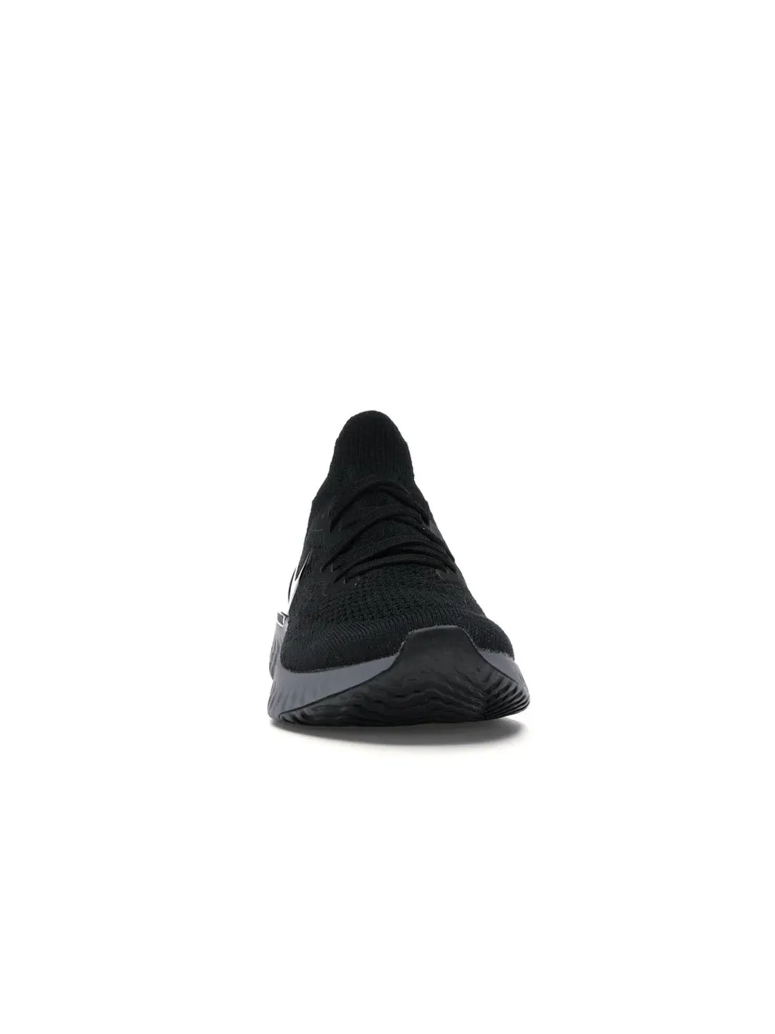 Женские кроссовки для повседневной носки Nike Epic React Flyknit 2 — изображение 2 из 4, черный/черный-белый