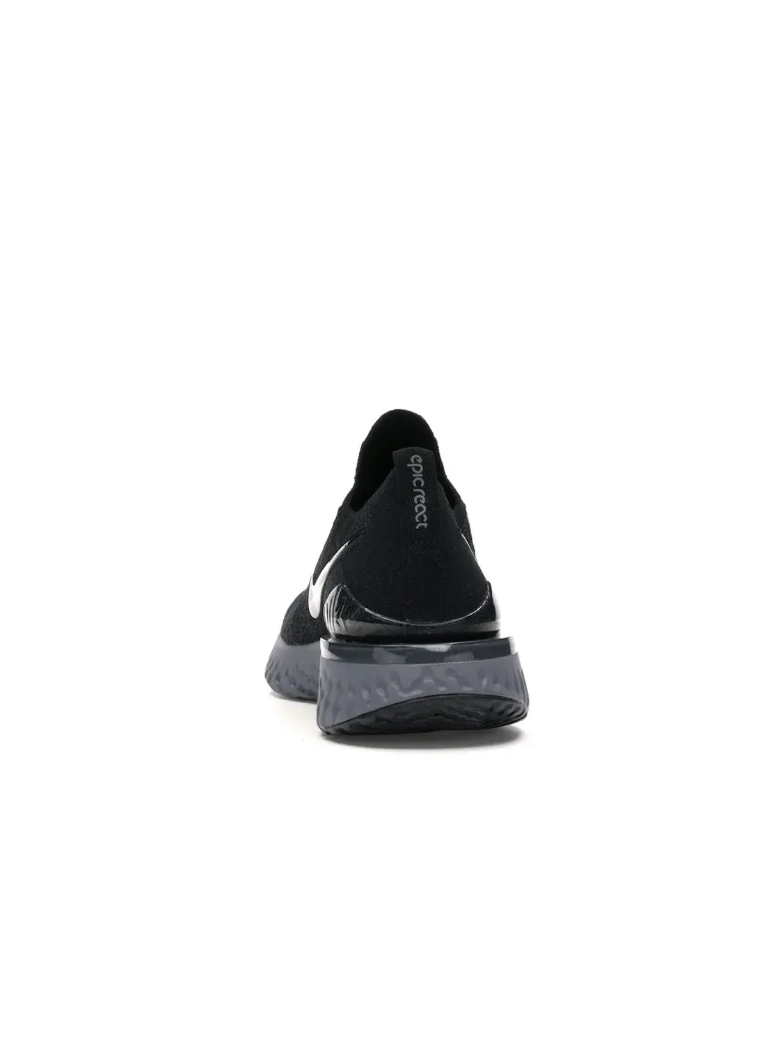 Женские кроссовки для повседневной носки Nike Epic React Flyknit 2 — изображение 4 из 4, черный/черный-белый