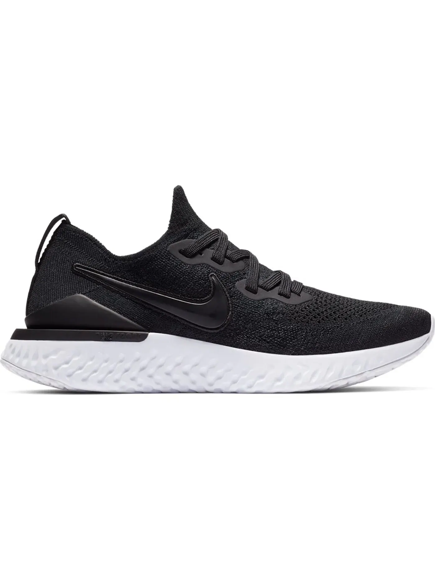 Женские кроссовки для повседневной носки Nike Epic React Flyknit 2 — изображение 1 из 1, черный/черный