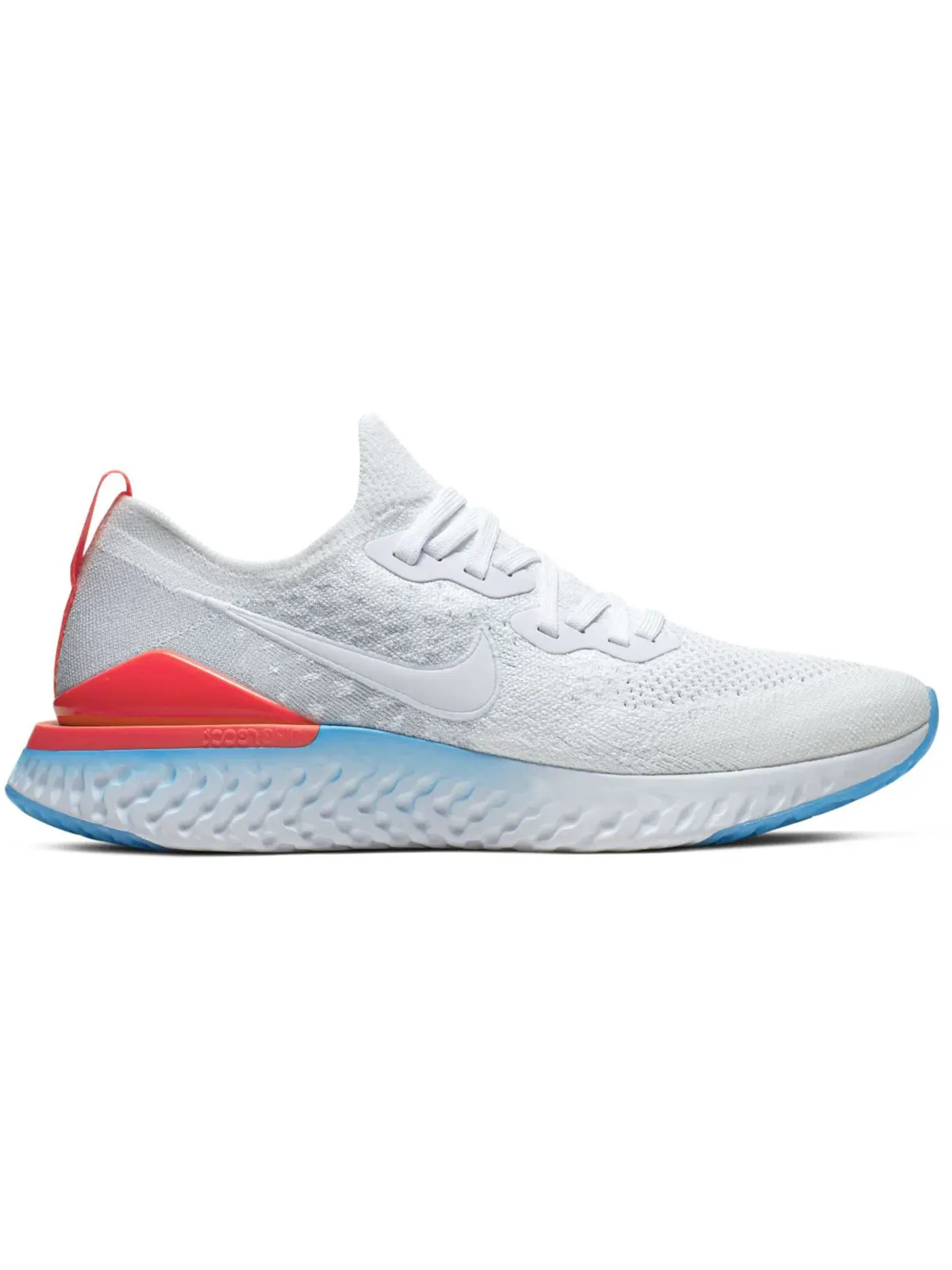 Мужские кроссовки Lifestyle Nike Epic React Flyknit 2 — изображение 1 из 1, белый/синий/яркий
