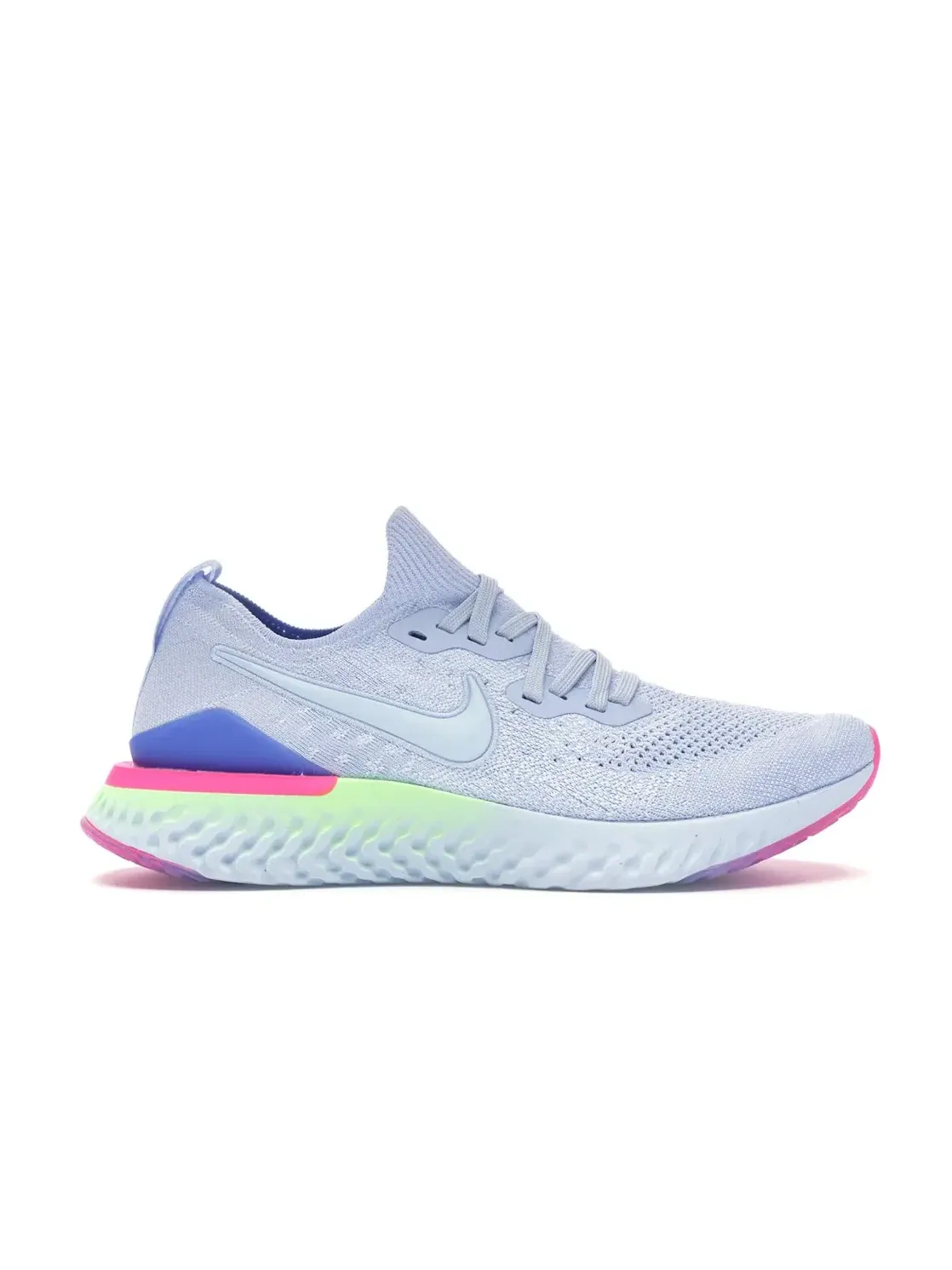 Мужские кроссовки для бега с технологией React Flyknit 2 Nike — изображение 1 из 4, синий розовый