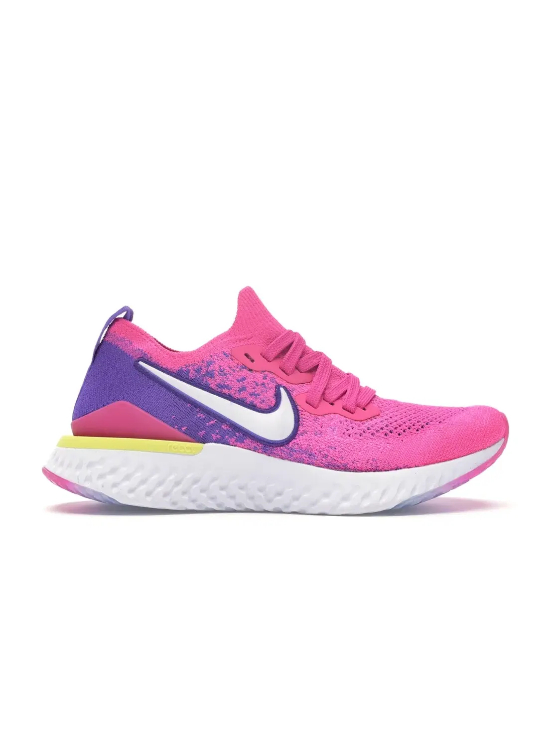 Женские кроссовки Lifestyle Nike Epic React Flyknit 2 — изображение 1 из 4, желтый белый