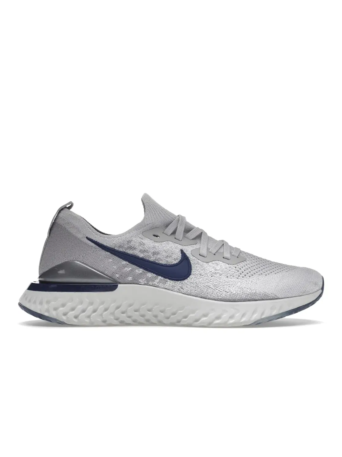 Мужские кроссовки Lifestyle Nike Epic React Flyknit 2 — изображение 1 из 4, серый/синий