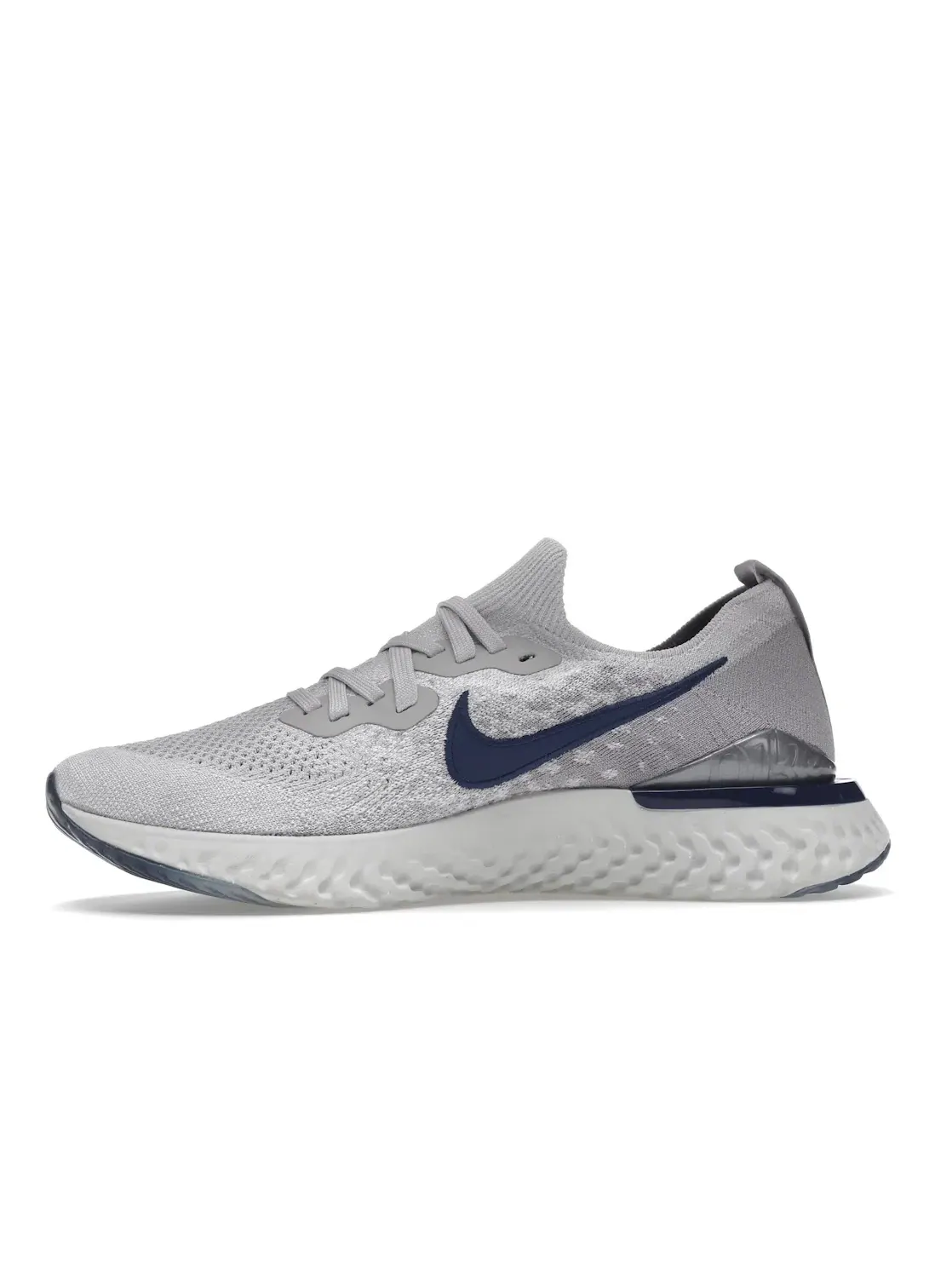 Мужские кроссовки Lifestyle Nike Epic React Flyknit 2 — изображение 3 из 4, серый/синий