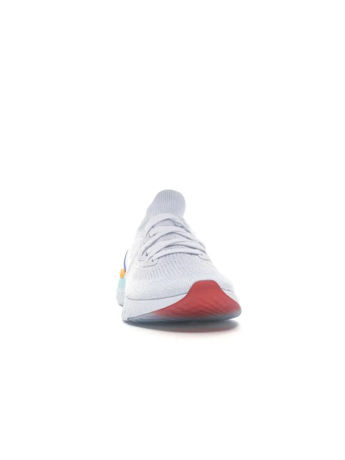 Женские кроссовки для бега с технологией Flyknit Nike Epic React Flyknit 2 — изображение 2 из 4, белый/белый/---оранжевый