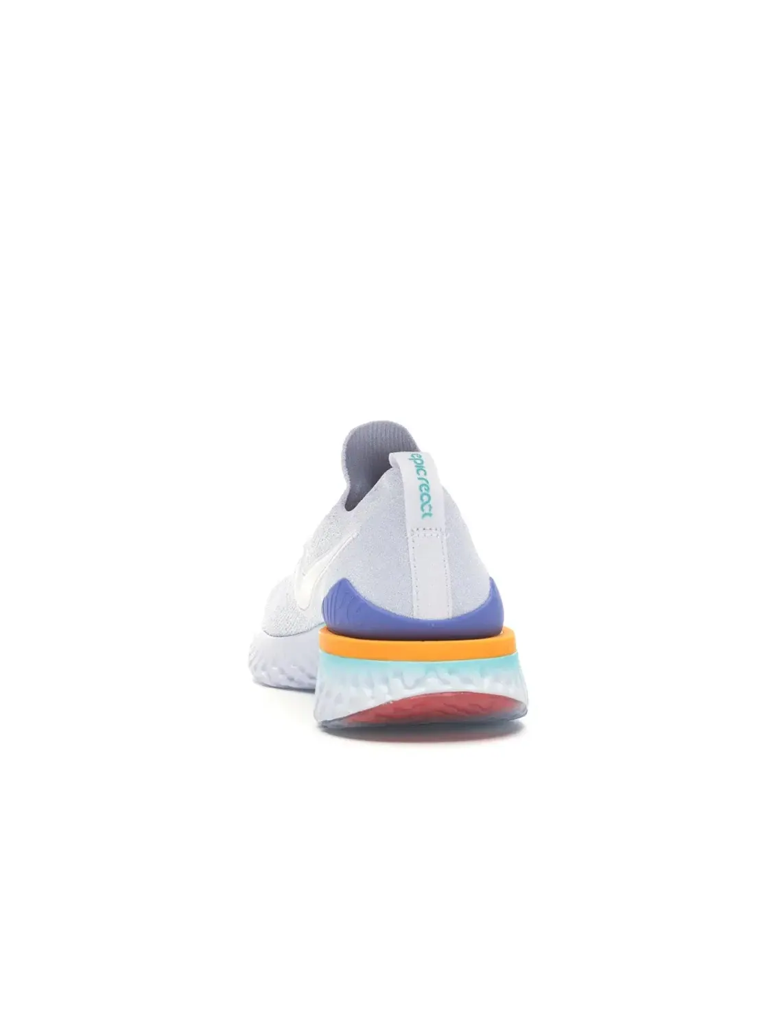 Женские кроссовки для бега с технологией Flyknit Nike Epic React Flyknit 2 — изображение 4 из 4, белый/белый/---оранжевый