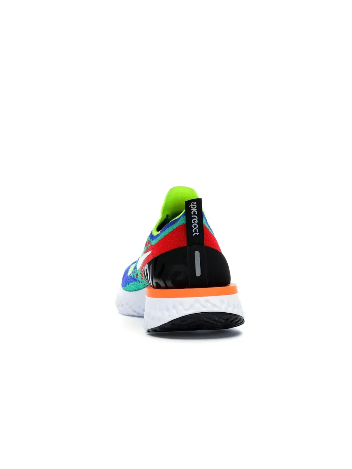 Мужские кроссовки Lifestyle с принтом Nike Epic React Flyknit — изображение 4 из 4, белый-синий-прозрачный