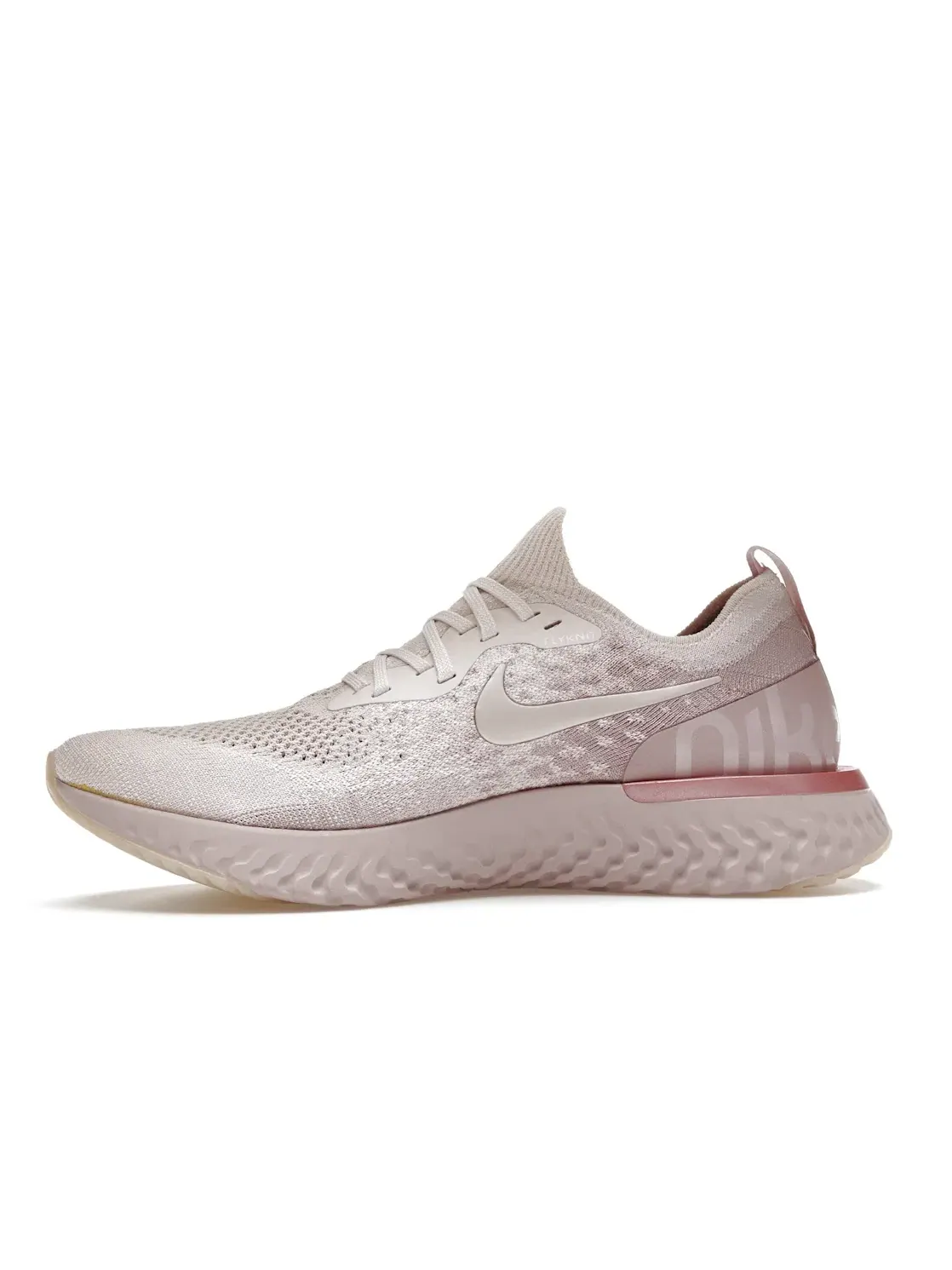 Мужские кроссовки с мягкой амортизацией Nike Epic React Flyknit Nike — изображение 3 из 4, розовый/розовый-розовый